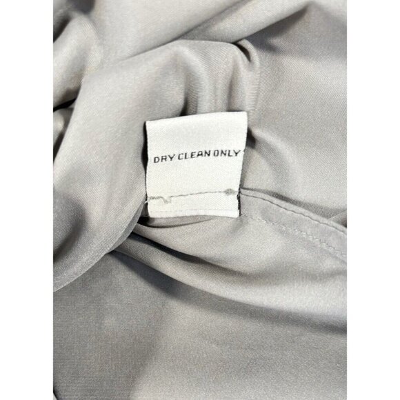 J. Peterman Pink Gray Lace Chromatic Dress Floral Medi Zip UP  Women’s Size 4 - Picture 10 of 11